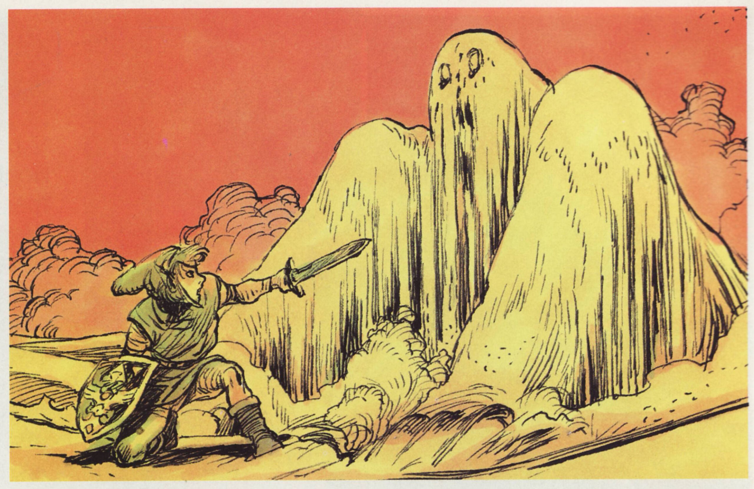 Concepto artístico de A Link to the Past por Katsuya Terada