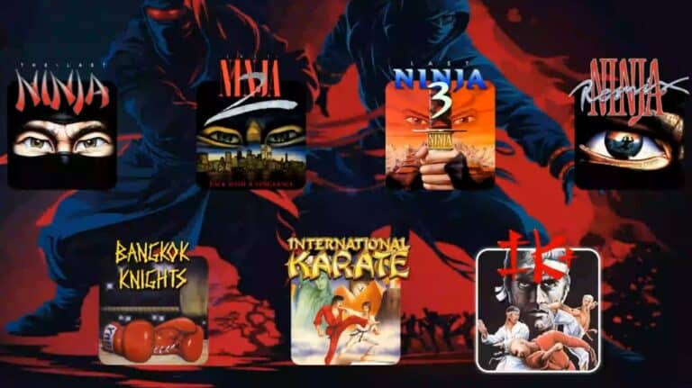 Portada de The Last Ninja para Commodore 64
