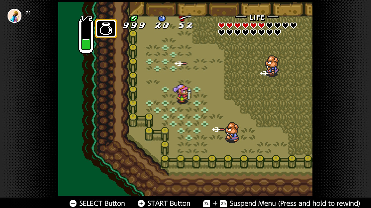 Captura de pantalla de The Legend of Zelda: A Link to the Past