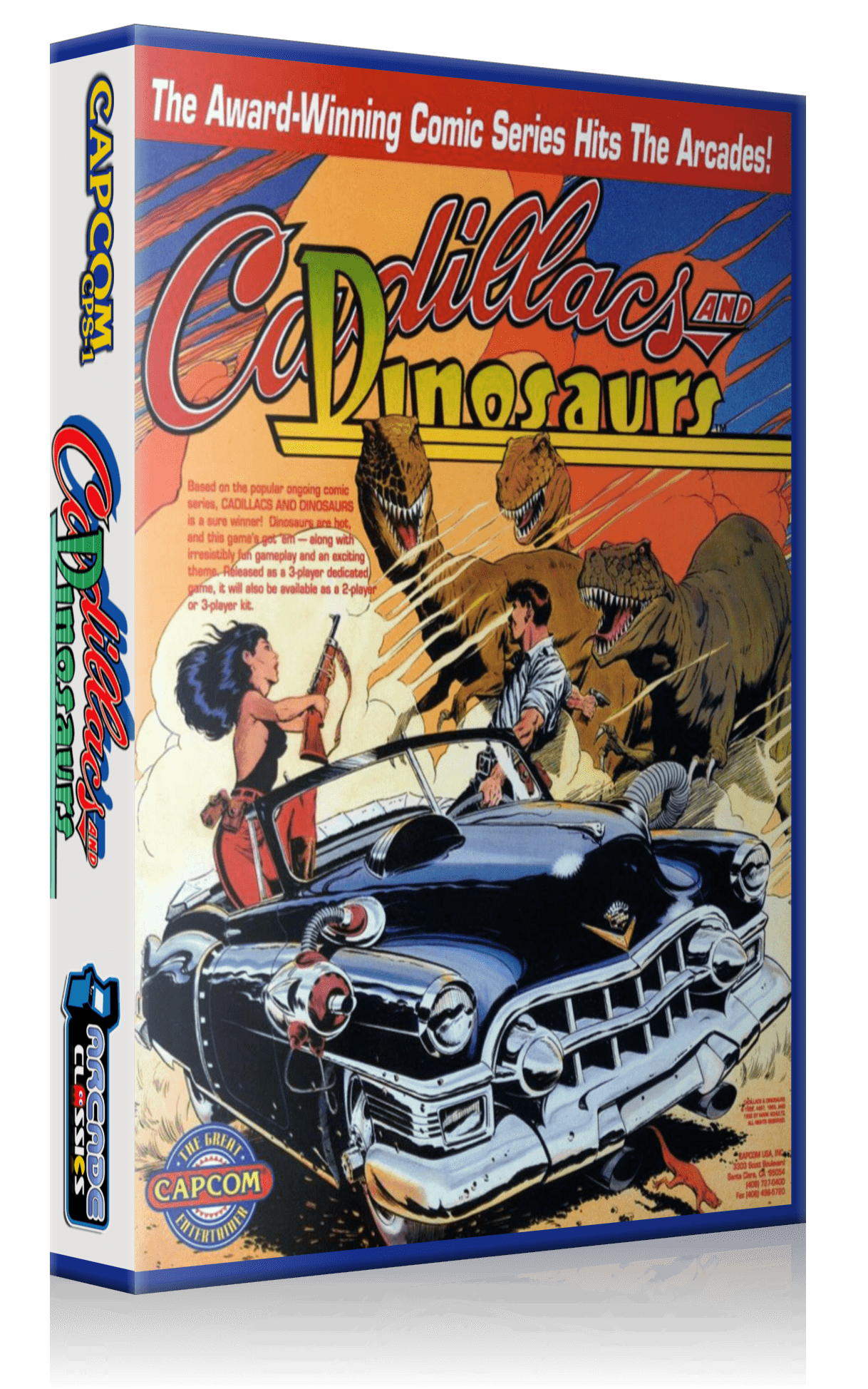 Portada de Cadillacs and Dinosaurs para Arcade