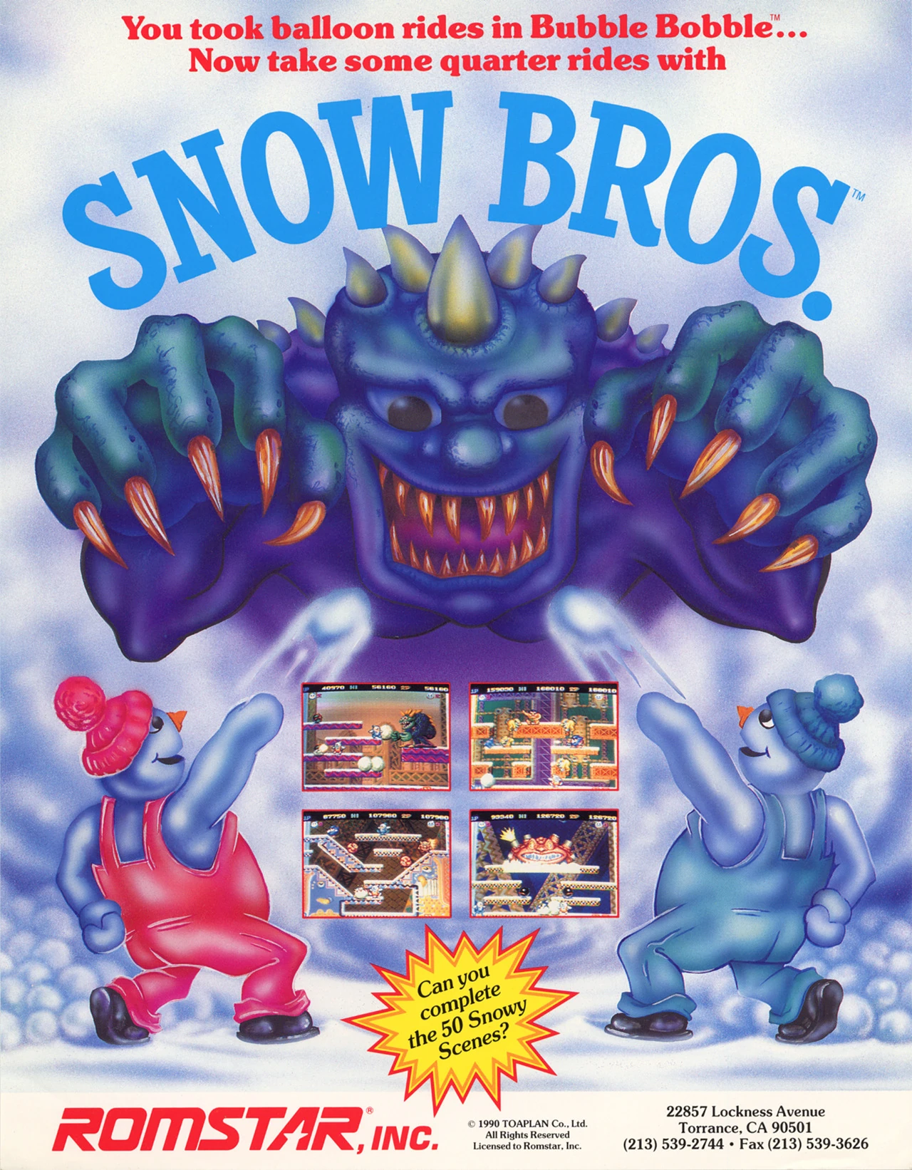 Portada de Snow Bros. para Arcade