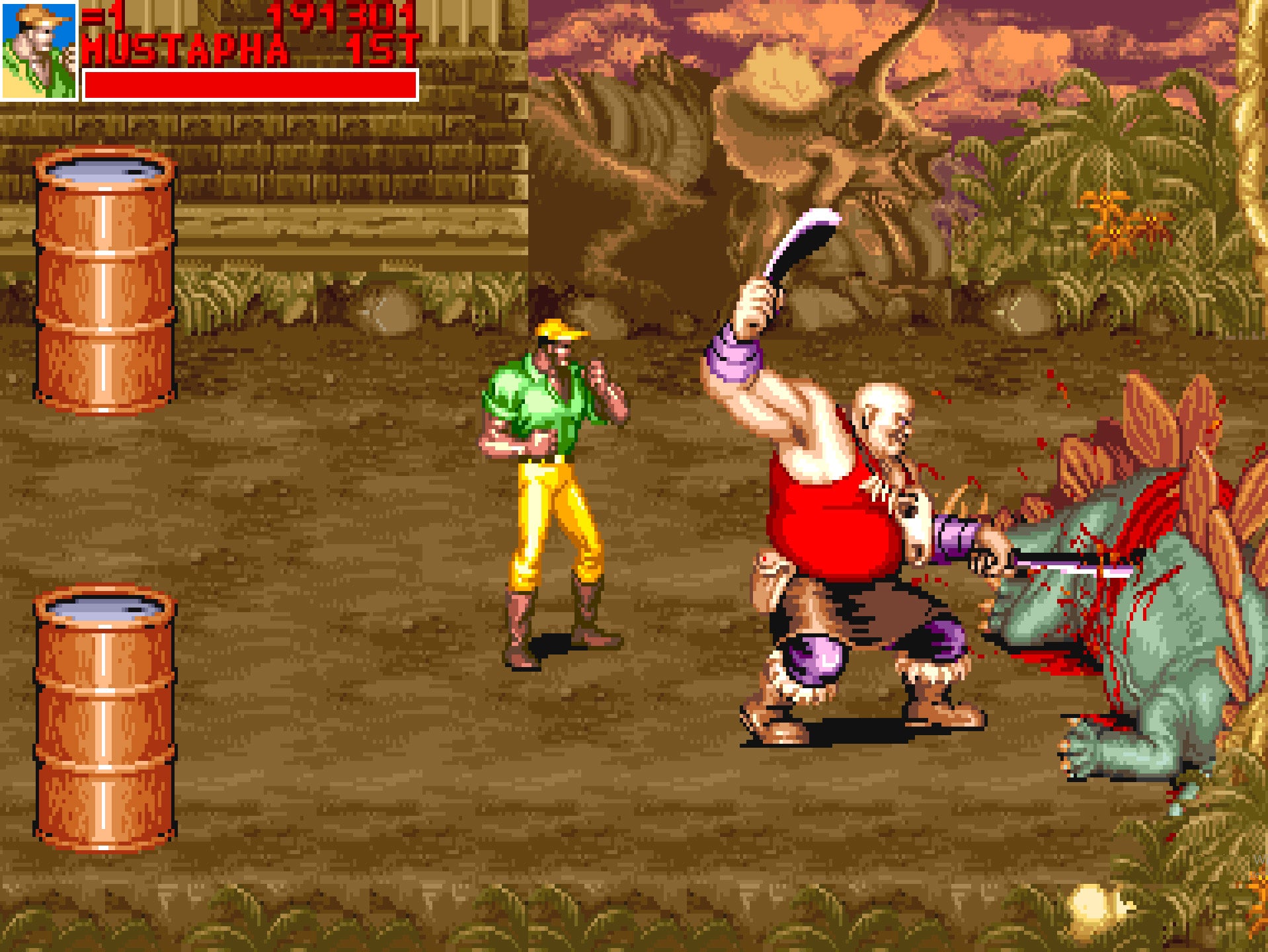 Captura de pantalla de Cadillacs and Dinosaurs