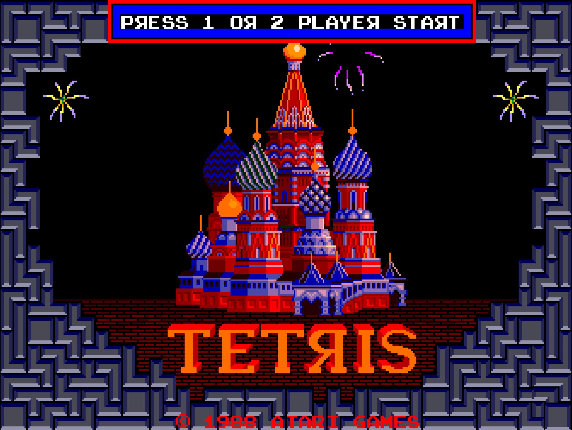 Captura de pantalla de Tetris Arcade Atari