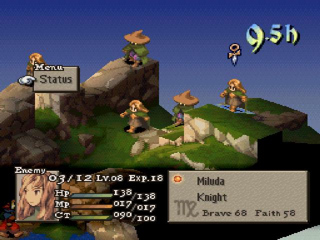 Captura de pantalla de Final Fantasy Tactics