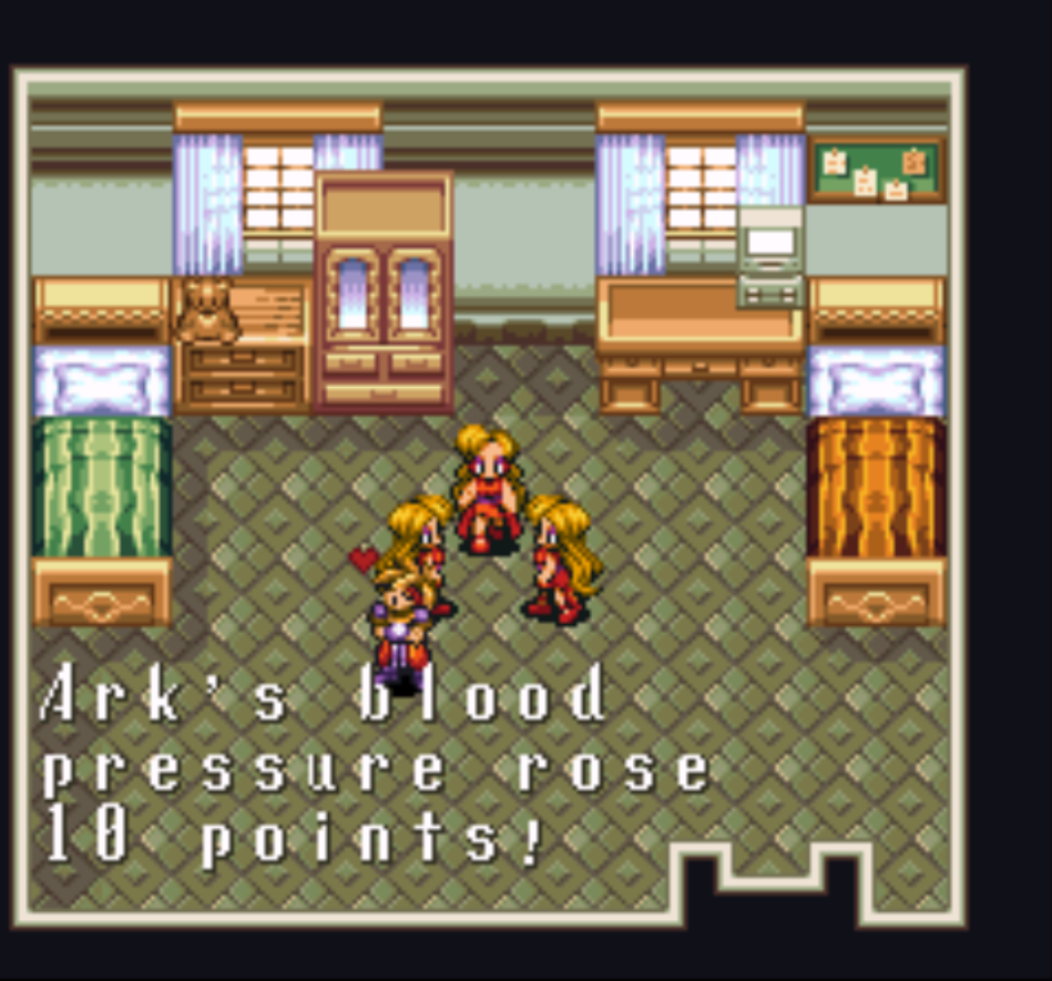 Captura de pantalla de Terranigma: combate en tiempo real