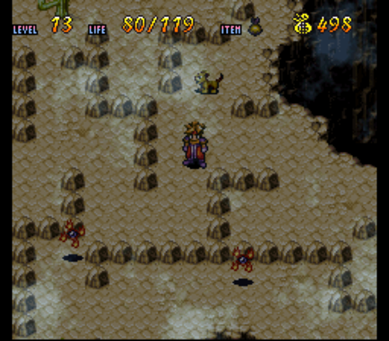 Captura de pantalla de Terranigma: el inframundo de Cristholm