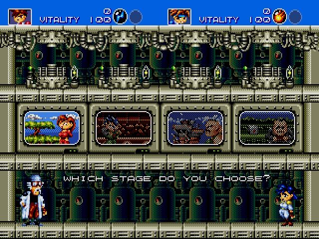 Captura de pantalla de Gunstar Heroes